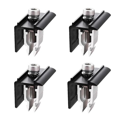 4 Stück Endklemme Halterung Balkonkraftwerk 30mm, Befestigung Solarmodul, Verstellbare Solarpanel Halterung Randklemme Schwarz, Aluminiumlegierung solarmodul halterung für gerahmte Modulhöhe 4 Stück Endklemme Halterung Balkonkraftwerk 30mm, Befestigung Solarmodul, Verstellbare Solarpanel Halterung Randklemme Schwarz, Aluminiumlegierung solarmodul halterung für gerahmte Modulhöhe von Hzyclzh
