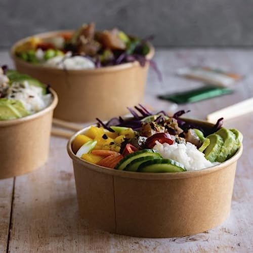 I CASAMICI ITALIA (AMI) Bio-Salatschüssel Poke 18 x 6,5 25 Stück 1300 ml, wie abgebildet von I CASAMICI ITALIA (AMI)