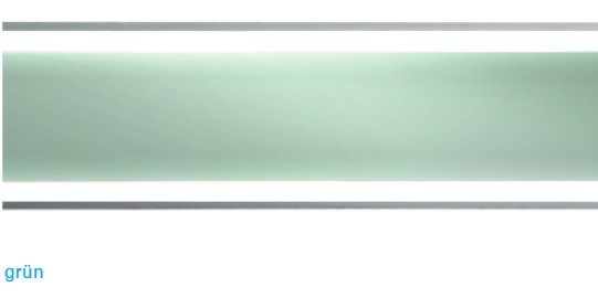 I-DRAIN Rostabdeckung Glaseinlage, 110 cm,ESG Glas Farbe grün IDRO 1100GN von I-Drain