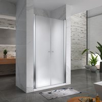 I-flair Duschtür, Duschabtrennung aus 6 mm satiniertem Sicherheitsglas Breite: 120-124 cm - Höhe: 195 cm I-flair Duschtür, Duschabtrennung aus 6 mm satiniertem Sicherheitsglas Breite: 120-124 cm - Höhe: 195 cm von IFLAIR