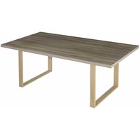 Esszimmertisch macon Kufentisch Holztisch Esstisch - Eiche + Eiche 180x100 cm von I-FLAIR