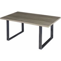 Esszimmertisch macon Kufentisch Holztisch Esstisch - Eiche + Industrial 160x90 cm von I-FLAIR