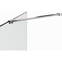 I-flair - Haltestange für Duschwände Glaswand Walk In Duschkabinen Stabilisator Glasstärke von 6mm - 10mm Länge: 49 cm Eck-Stabilisationsstange 25M von I-FLAIR