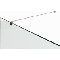 Teleskopstange für Duschwände Glaswand Walk In Stabilisator Glasstärke von 6mm - 10mm justierbar von 73-121 cm Stabilisationsstange 23M von I-FLAIR