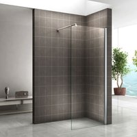 I-flair - Walk In Dusche 10mm Duschwand Duschabtrennung Klarglas W840 130x200 cm von I-FLAIR