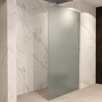 I-flair - Walk In Dusche Duschwand Duschabtrennung Frosted Edelstahl 100x200cm 10mm WF740 von I-FLAIR