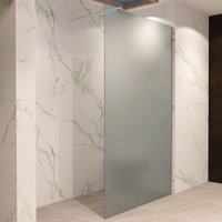 Walk In Dusche Duschwand Duschabtrennung Frosted Edelstahl 70x200cm 10mm WF740 von I-FLAIR