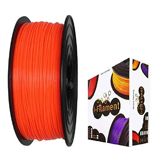 I-Filament 3D-Drucker PET-G 1,75mm 1kg Spule Rolle (Neon Orange) von I-Filament