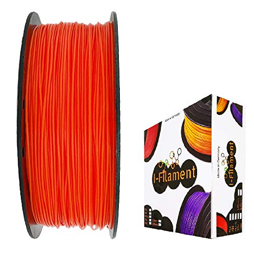 I-Filament 3D-Drucker PLA 1,75mm 1kg Spule Rolle (Neon Orange) von I-Filament