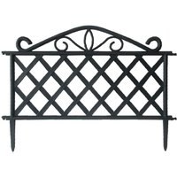 I Giardini Del Re - 8 x abs zaun cm 47,5x36h schwarz von I GIARDINI DEL RE