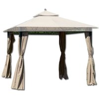 I Giardini Del Re - ersatzteil set 4 seitentücher für gazebo eden 3X3 farbe weiss Abmessungen 260x200H von I GIARDINI DEL RE