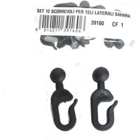 Ricambio set 10 scorrevoli per teli per gazebo sahara MT.3X4 e 4X4 von I GIARDINI DEL RE