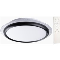I-Glow LED-Design-Deckenleuchte, Ø ca. 45 cm - Schwarz mit transparentem Ring von I-Glow