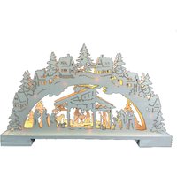 LED-Schwibbogen aus Holz - Krippe LED-Schwibbogen aus Holz - Krippe von I-Glow