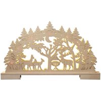 LED-Schwibbogen aus Holz - Wald mit Futterkrippe LED-Schwibbogen aus Holz - Wald mit Futterkrippe von I-Glow