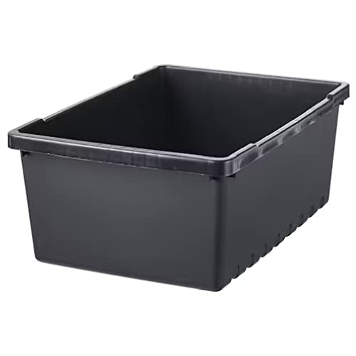 UPPSNOFSAD Aufbewahrungsbox, Polypropylen, 35 x 25 x 14 cm, 9 l, Schwarz von I-K-E-A