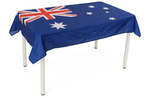 I LOVE FANCY DRESS Tischdecke mit Australien-Flagge, 0,9 Stück, 1,5 m x 3 m, Polyester-Tischdecke mit auffälligem Aussie-Flaggen-Druck, Australien-Tag, Sport- und Themen-Event-Dekoration von I LOVE FANCY DRESS