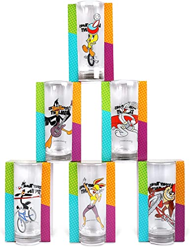 I LOVE FANCY DRESS Trinkgläser - Glas Tumbler Cartoon Gläser - Kinder Bunte Trinkgläser mit Cartoon Charakter Designs (6 Stück) von I LOVE FANCY DRESS
