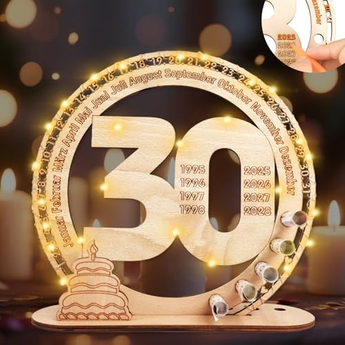 I LOVE MOM 30 Geldgeschenke Geburtstag, Geburtstag Geschenk Frauen & Männer 30 Holz Schild Gästebuch mit LED Lichterkette Ständer, 30 Geburtstag Deko Perlenhochzeit Jubiläum Tischdeko I LOVE MOM 30 Geldgeschenke Geburtstag, Geburtstag Geschenk Frauen & Männer 30 Holz Schild Gästebuch mit LED Lichterkette Ständer, 30 Geburtstag Deko Perlenhochzeit Jubiläum Tischdeko von I LOVE MOM