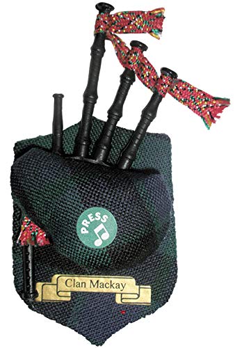 MacKay Clan Musical Dudelsack Kühlschrankmagnet, Hergestellt in Schottland von I LUV LTD