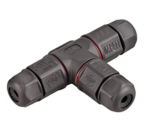 T-Stück Kabelverbinder Verbindungsbox Kabelquerschnitt: 5-11mm 3-adrig 3-polig 230V Verteilerdose Kabelklemme Abzweigdose wasserdicht IP67 Außenadapter 2,5mm² 1246 T-Stück Kabelverbinder Verbindungsbox Kabelquerschnitt: 5-11mm 3-adrig 3-polig 230V Verteilerdose Kabelklemme Abzweigdose wasserdicht IP67 Außenadapter 2,5mm² 1246 von I-Lumen