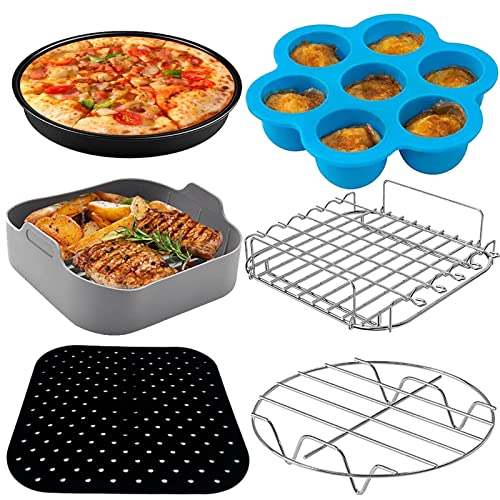 Airfryer Heißluftfritteuse Zubehör Passt Nur FÜR COSORI 5,5L, Xxl 5,5 Liter Quadrat Xl Heissluft Fritteusen von I-MOGOO