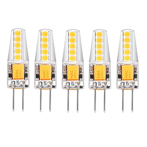 I-SHUNFA 5er Pack G4 LED Lampen Natürliches Weiß 4000K AC/DC 12V 3W 200LM ersatz g4 20w halogen Leuchtmittel Nicht Dimmbar Kein Flackern stiftsockellampe led glühbirne von I-SHUNFA