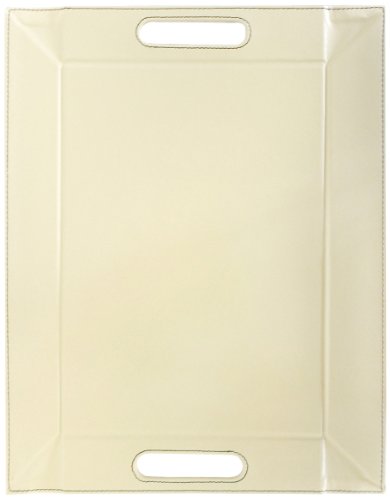 FREEFORM DUO - 2in1 wendbares Tablett & Tischset, schokobraun/cremefarben, Kunstleder, Maße: 55 x 41 cm von FreeForm