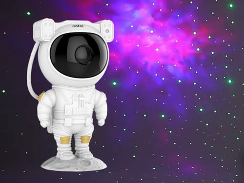 I-TOTAL® Sternenhimmel-Projektor, LED Sternenhimmel-Projektor, Astronaut Projektor, Raumdekoration, Nachtlicht für Kinder, Erwachsene, Party zu Hause, mit Kabel von I-TOTAL