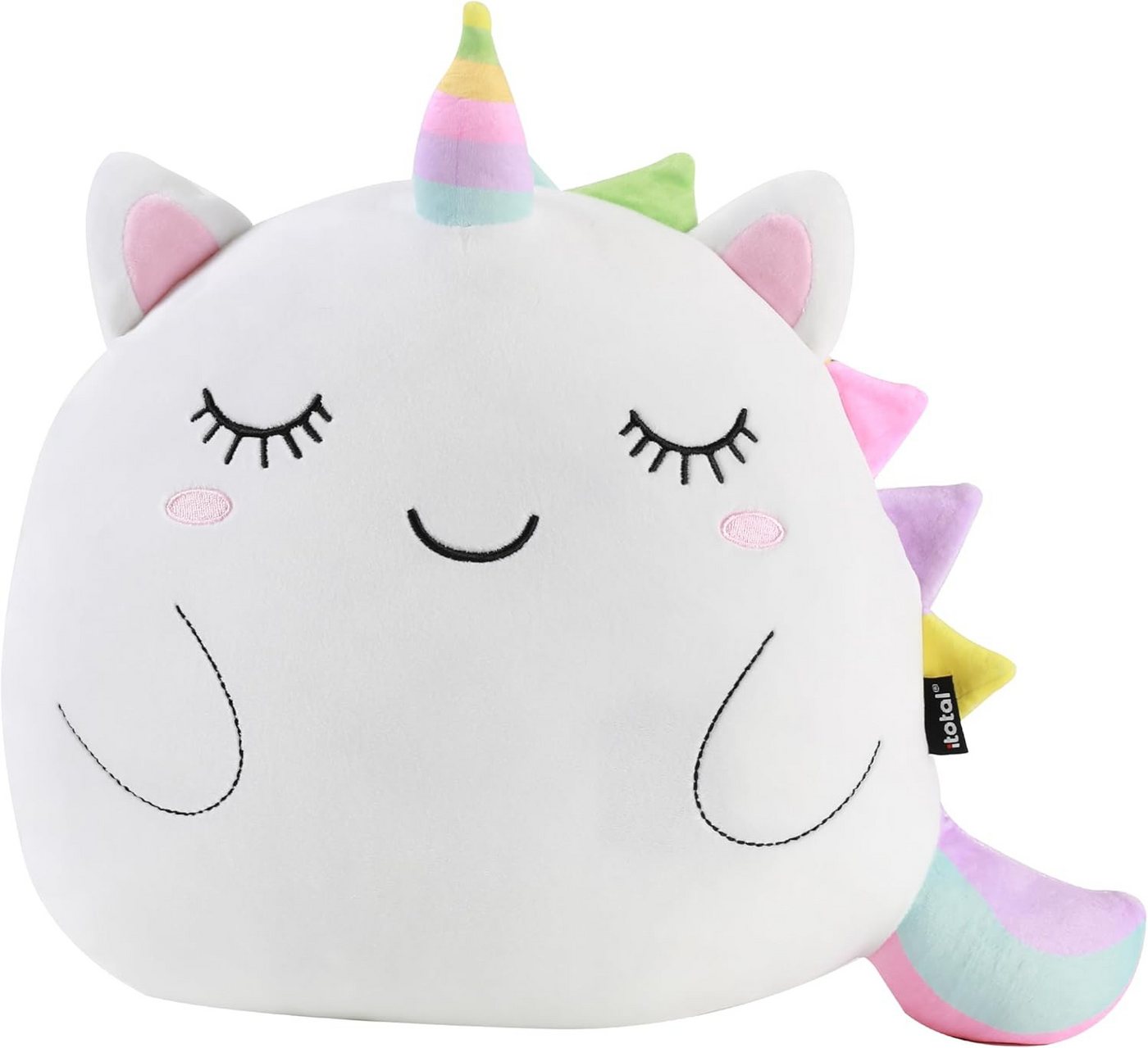 I-TOTAL Dekokissen I-TOTAL ® - Dekokissen Flauschiges Stoffkissen in Form eines Einhorn von I-TOTAL