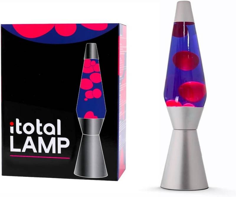 I-TOTAL Lavalampe I-TOTAL® Lavalampe Magie Lavaspektakel Gold Azul Fucsia von I-TOTAL