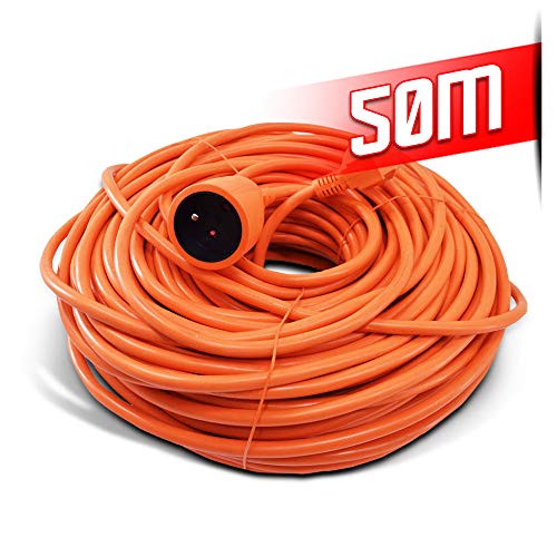 I-Watts I-RAJ3G15-25M Verlängerungskabel, 25 m, Orange, weiß, I-RAJ3G15-50M von I-WATTS