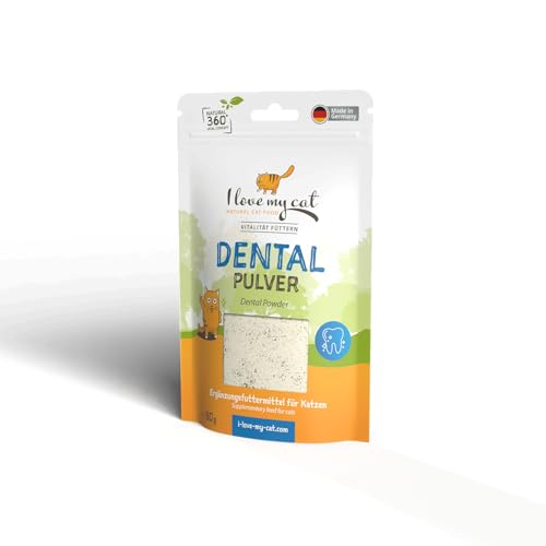 I Love My Cat Dental Pulver – 80 g. Natürliche Katzenzahnpflege ohne künstliche Zusätze. Zahnpulver für Katzen mit Ascophyllum nodosum. Wirksam gegen Zahnbelag und Zahnstein. I Love My Cat Dental Pulver – 80 g. Natürliche Katzenzahnpflege ohne künstliche Zusätze. Zahnpulver für Katzen mit Ascophyllum nodosum. Wirksam gegen Zahnbelag und Zahnstein. von I love my cat NATURAL CAT FOOD