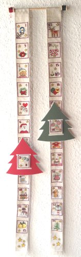 ICS Designs - Der besondere Adventskalender am Band - Zählmusterpackung (nicht vorgedruckt) von I.C.S.