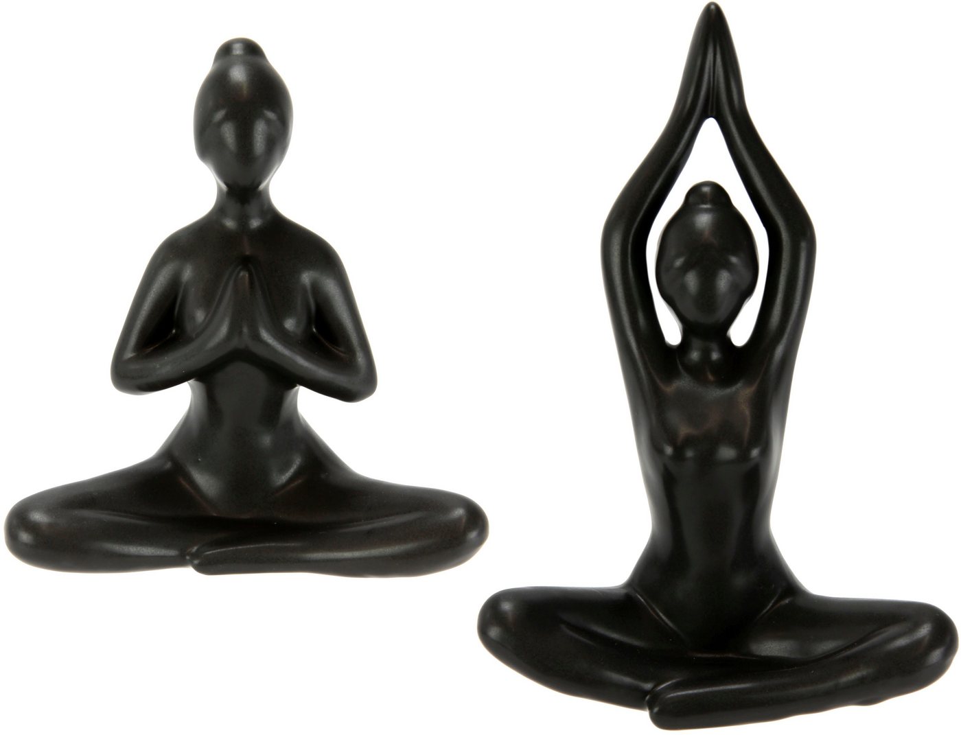 I.GE.A. Dekofigur Yoga-Frau, 2er Set, Yogafigur, Yogaskulptur von I.GE.A.