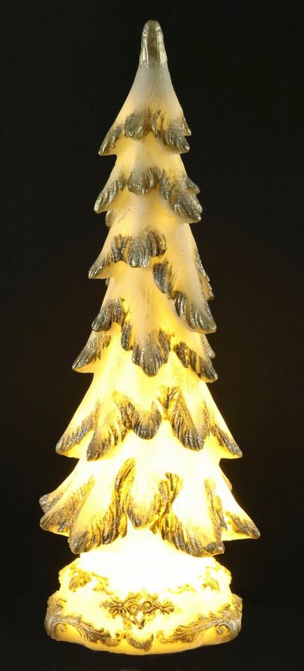 I.GE.A. LED Baum Tannenbaum, LED fest integriert, Warmweiß, Weihnachtsdeko aus Polyresin, Höhe ca. 34 cm von I.GE.A.