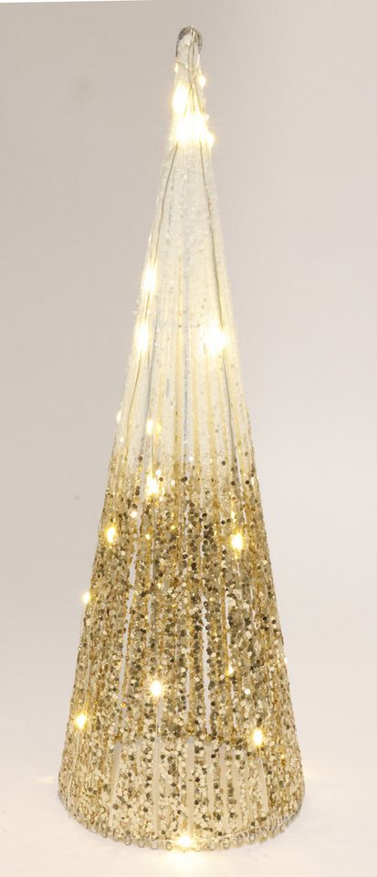 I.GE.A. LED-Dekofigur Weihnachtspyramide mit LED Licht (1 St), Warmweiß, Weihnachtsbaum Tannenbaum Weihnachtsdeko Deko Beleuchtung von I.GE.A.