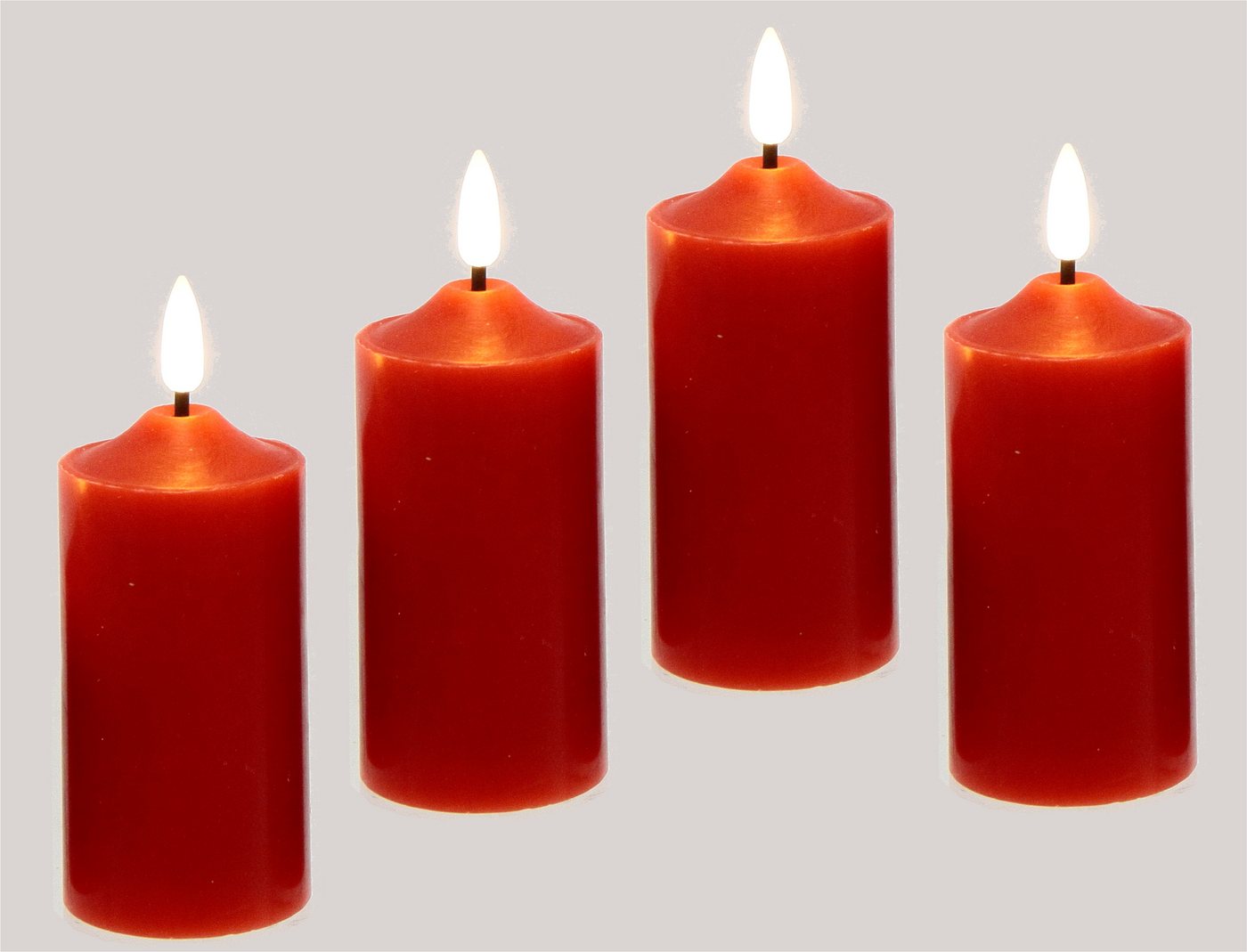 I.GE.A. LED-Kerze Kerzen 4er Set, aus Echtwachs Deko Stumpenkerze Adventskerze Adventskranz I.GE.A. LED-Kerze Kerzen 4er Set, aus Echtwachs Deko Stumpenkerze Adventskerze Adventskranz von I.GE.A.