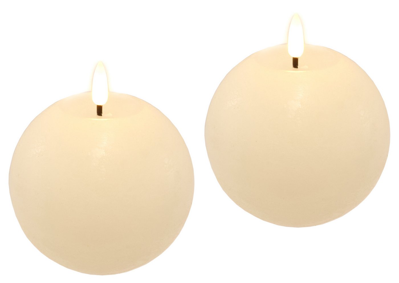 I.GE.A. LED-Kerze LED Echtwachskerze 2er Set, Mit Timer Flackernd Stumpenkerze Adventskerzen Adventskranz I.GE.A. LED-Kerze LED Echtwachskerze 2er Set, Mit Timer Flackernd Stumpenkerze Adventskerzen Adventskranz von I.GE.A.