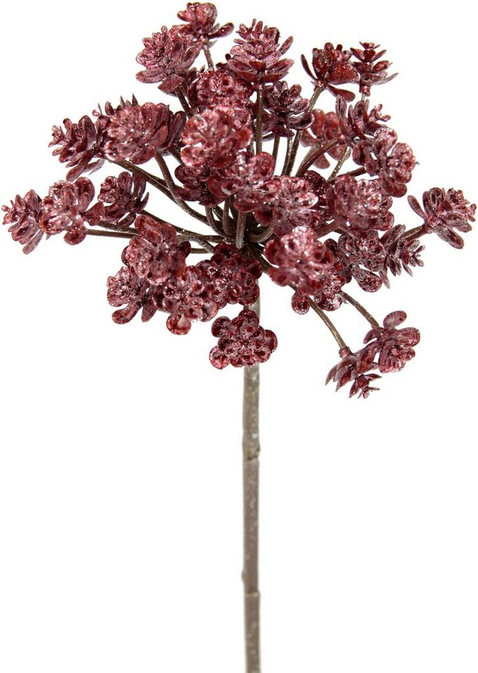 Kunstblume Dill, I.GE.A., Höhe 55 cm, Metallic-Distelzweig, Kunstzweige, 3er Set von I.GE.A.