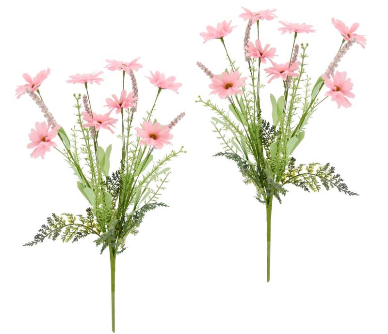 Kunstblume Margeriten-Mix-Strauß Margeriten, I.GE.A., Höhe 50 cm, 2er Set Blumenstrauß Gänseblümchen Bouquet Kunstblumen Strauß Blumen von I.GE.A.