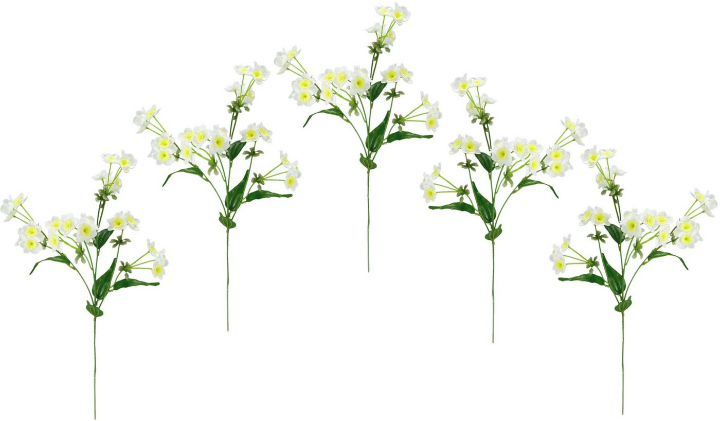 Kunstblume Narzissenzweig, I.GE.A., Höhe 65 cm, 5er Set Narzisse künstliche Blume Ostern Seidenblume Frühjahrsdeko von I.GE.A.