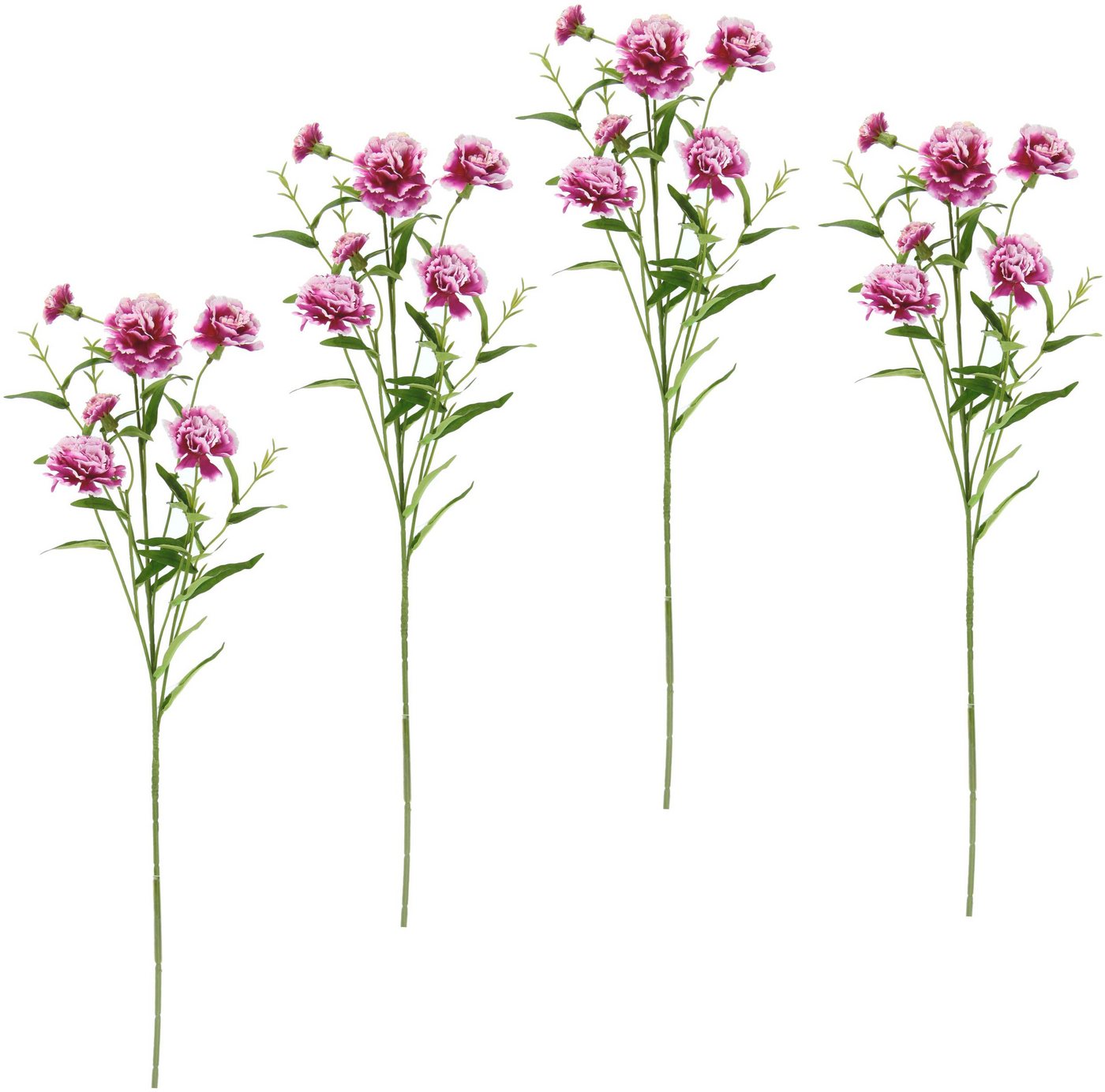 Kunstblume Nelke, I.GE.A., Höhe 71 cm, 4er Set künstliche Blumen, Stielblume von I.GE.A.