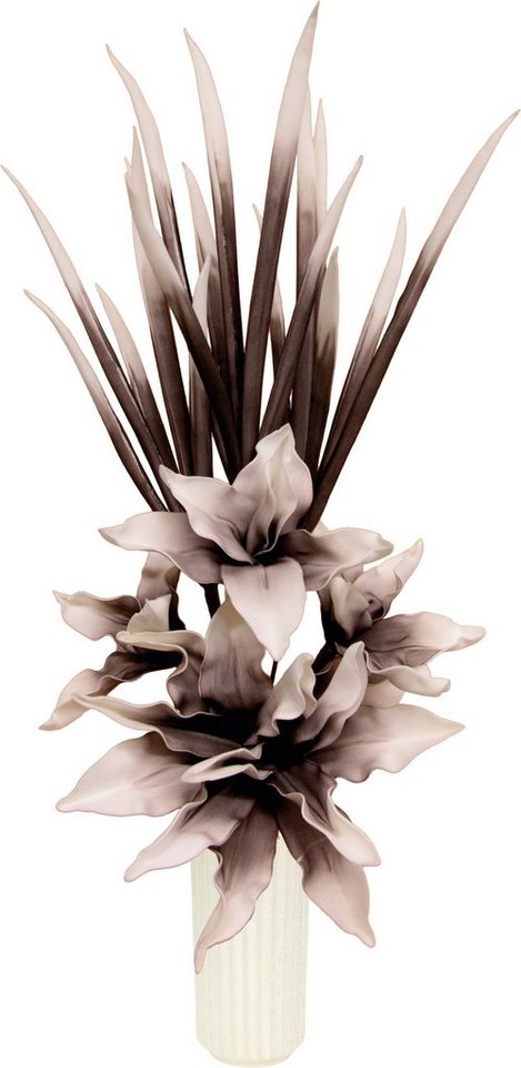 Kunstblume Soft-Blumenarrangement, I.GE.A., Höhe 90 cm, Keramikvase von I.GE.A.
