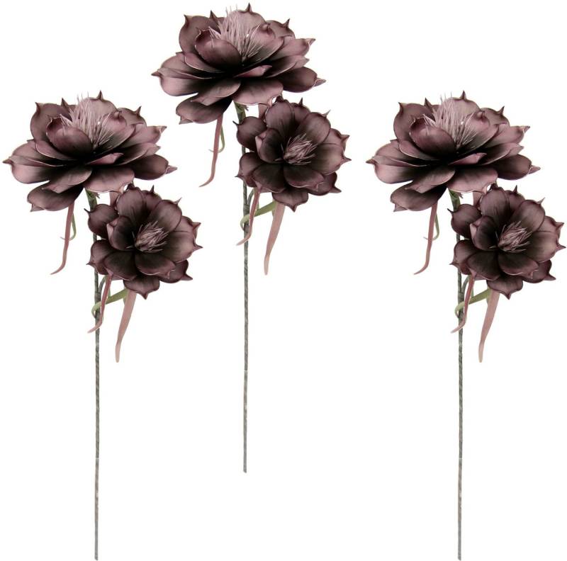 Kunstblume Soft-Magnolie, I.GE.A., Höhe 84 cm, 3er Set von I.GE.A.