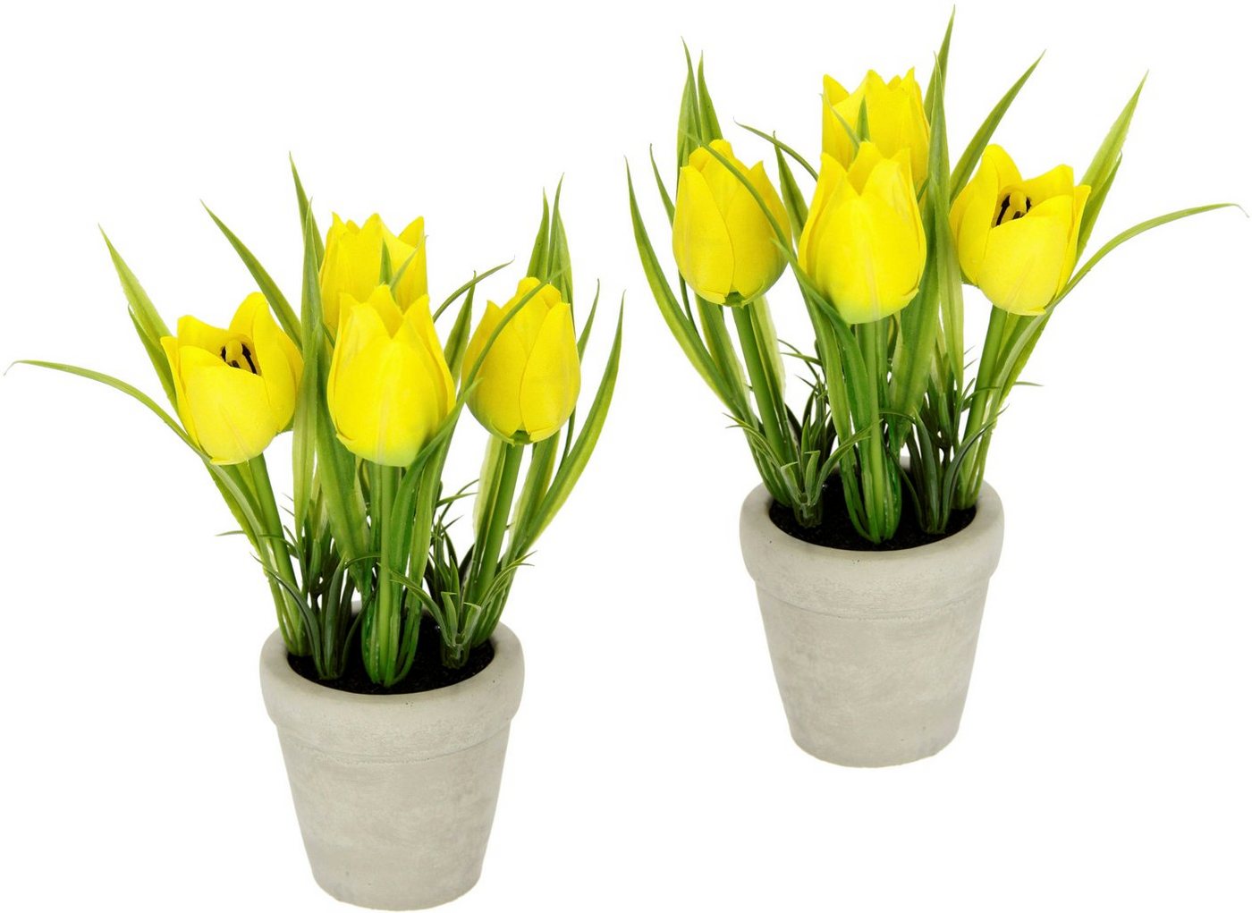 Kunstblume Tulpe, I.GE.A., Höhe 19 cm, Im Keramiktopf, 2er Set von I.GE.A.