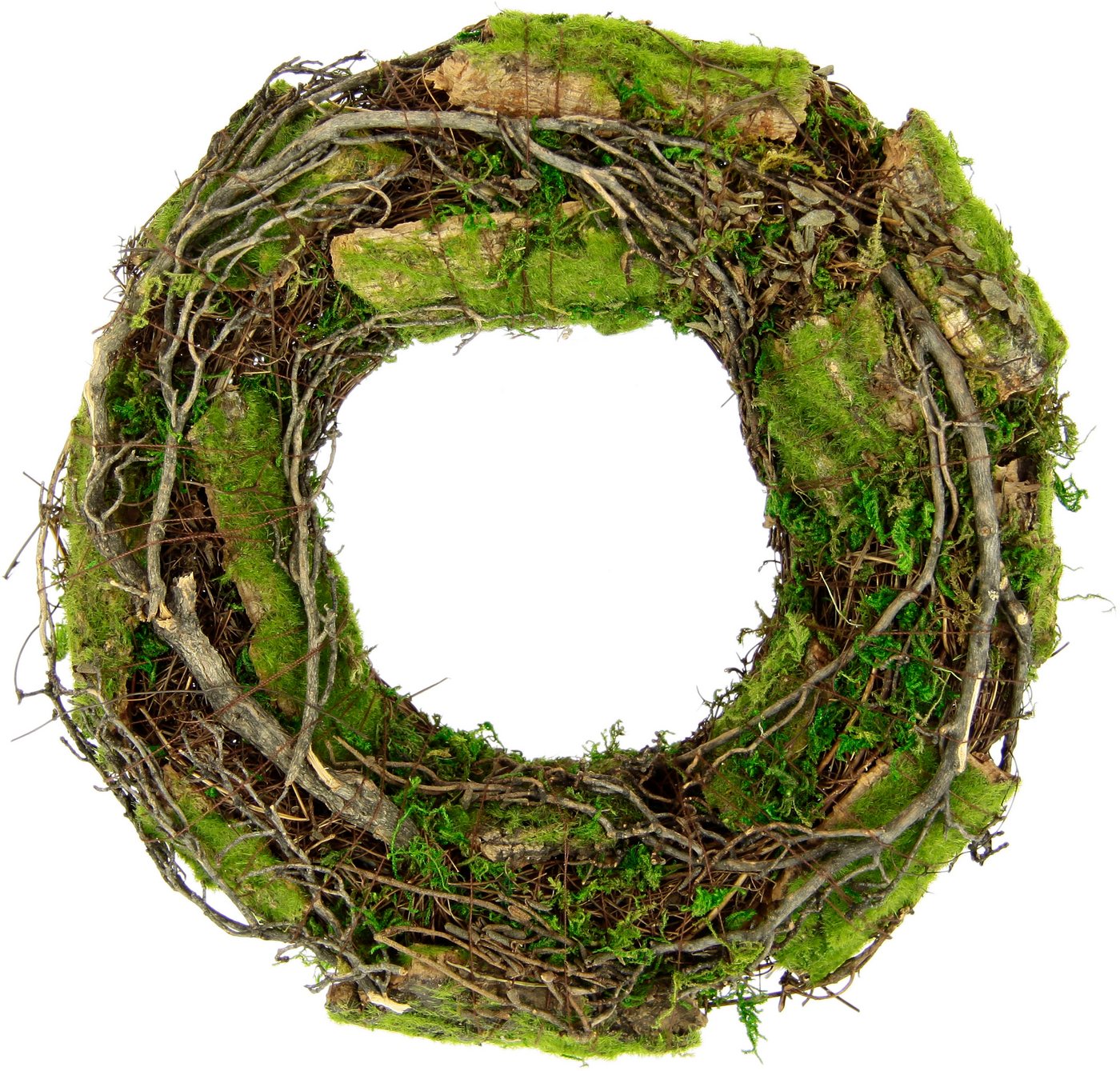 Kunstkranz Kranz aus Moos und Rattan Weidenkranz Blumenkranz Dekokranz, I.GE.A., Höhe 26 cm, Landhaus Kränze Rohling Tischdeko Kunstkranz Kranz aus Moos und Rattan Weidenkranz Blumenkranz Dekokranz, I.GE.A., Höhe 26 cm, Landhaus Kränze Rohling Tischdeko von I.GE.A.