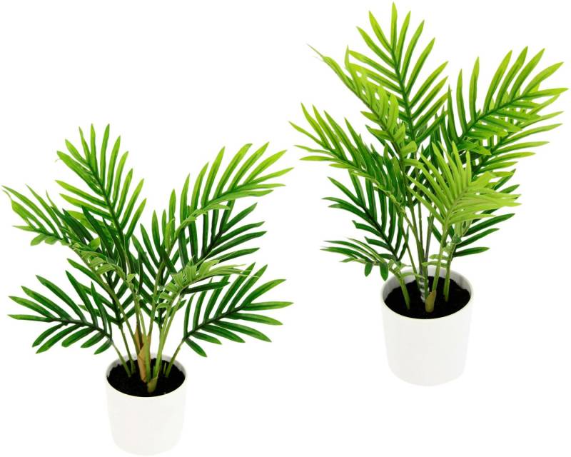 Kunstpflanze Arecapalme, I.GE.A., Höhe 30 cm, Mit Kunsterde, 2er Set von I.GE.A.