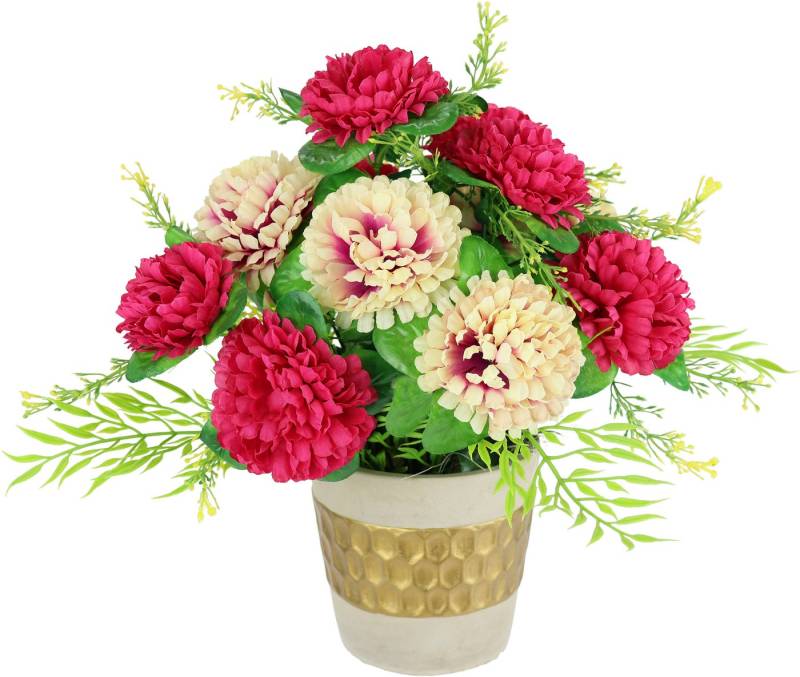 Kunstpflanze Chrysanthemen, I.GE.A., Höhe 32 cm, Arrangement im Topf von I.GE.A.