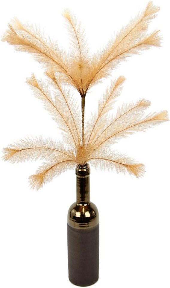 Kunstzweig Federzweig, I.GE.A., Höhe 80 cm, In Keramikvase von I.GE.A.